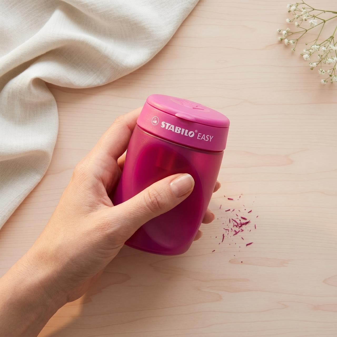 STABILO EASYsharpener 3-in-1 Linkshänder — Ergonomischer Dosenspitzer Ansicht 6