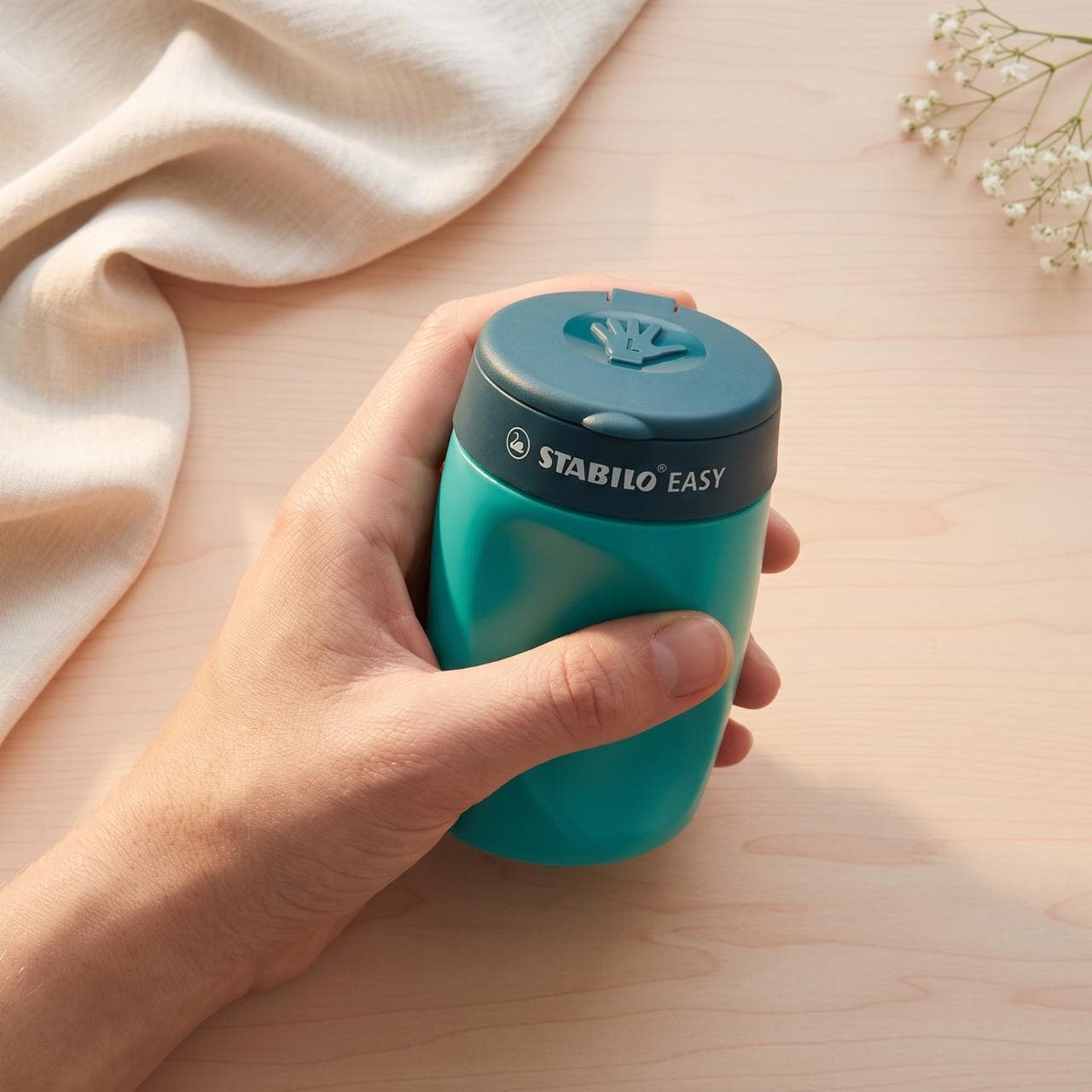 STABILO EASYsharpener 3-in-1 Linkshänder — Ergonomischer Dosenspitzer Ansicht 8